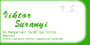viktor suranyi business card